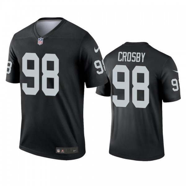 Las Vegas Raiders Maxx Crosby Black Legend Jersey ...