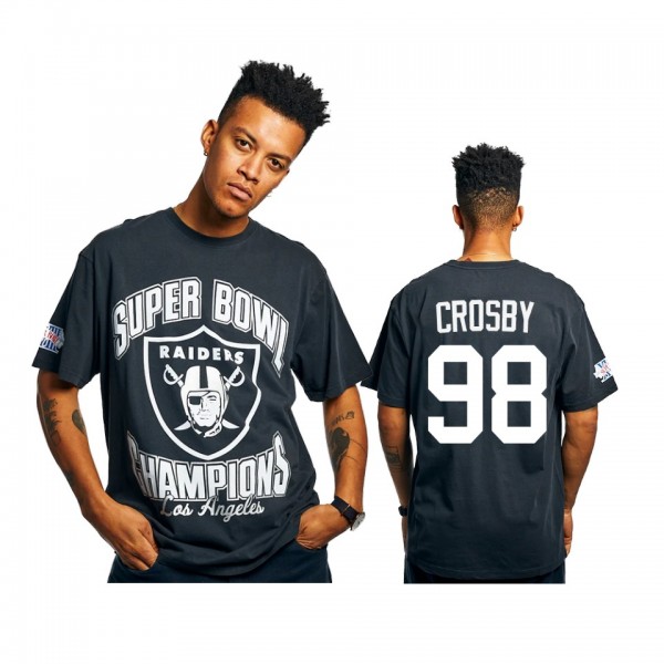 Las Vegas Raiders Maxx Crosby Black Super Bowl Champions Vintage T-Shirt