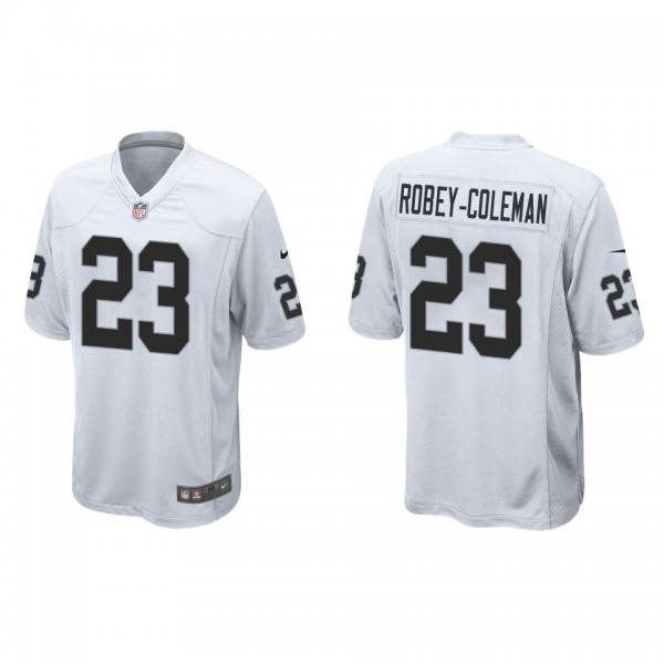 Men's Las Vegas Raiders Nickell Robey-Coleman White Game Jersey