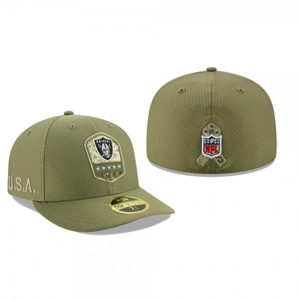 Oakland Raiders Olive 2019 Salute to Service Sidel...
