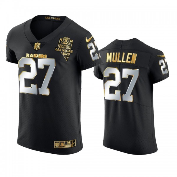Las Vegas Raiders Trayvon Mullen Black 2020-21 Golden Edition Elite Jersey - Men's