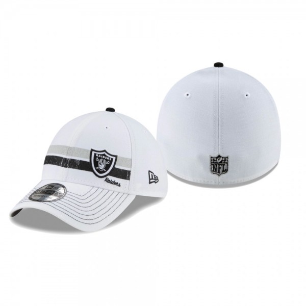 Las Vegas Raiders White Polar 39THIRTY Flex Hat