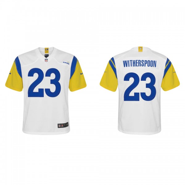 Youth Los Angeles Rams Ahkello Witherspoon White A...