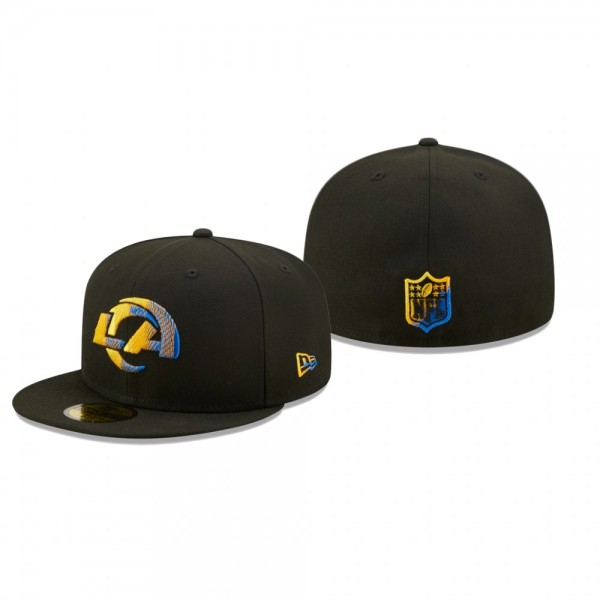 Los Angeles Rams Black Color Dim 59FIFTY Hat