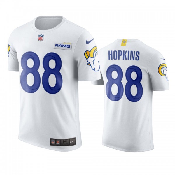 Men's Los Angeles Rams Brycen Hopkins White Name & Number T-Shirt