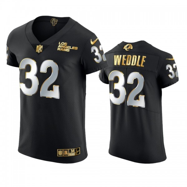 Los Angeles Rams Eric Weddle Black Golden Edition ...