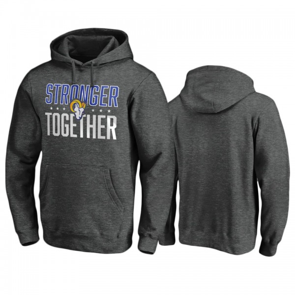 Los Angeles Rams Heather Charcoal Stronger Togethe...