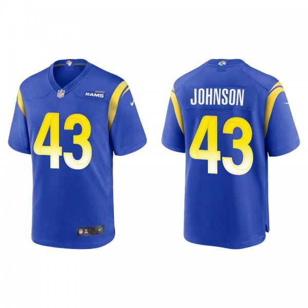 Men's Los Angeles Rams John Johnson Royal Game Jer...