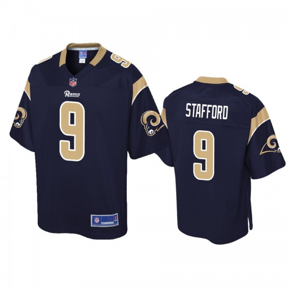 Los Angeles Rams Matthew Stafford Navy Pro Line Je...