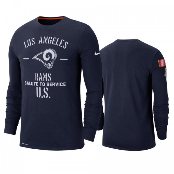 Los Angeles Rams Navy 2019 Salute to Service Sidel...