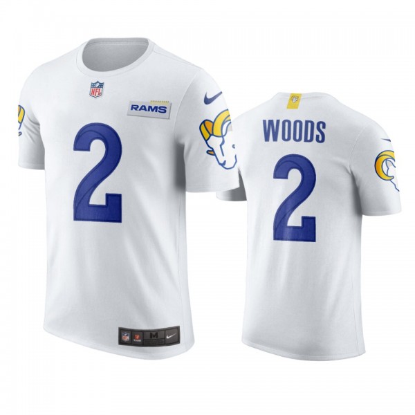 Men's Los Angeles Rams Robert Woods White Name &am...