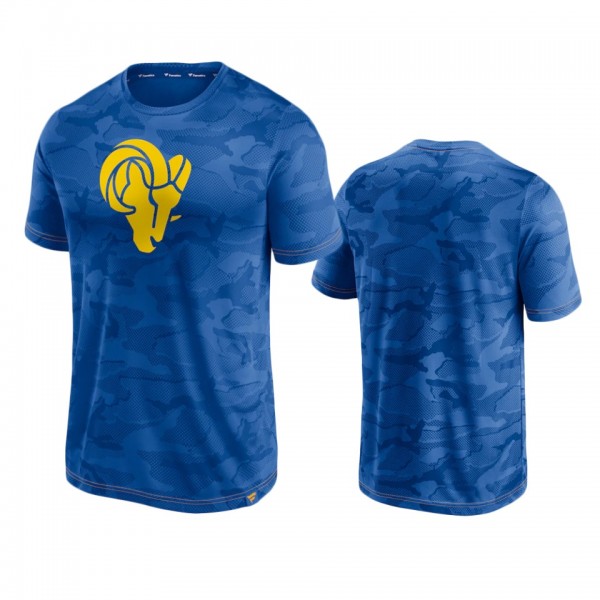 Los Angeles Rams Royal Camo Jacquard T-Shirt