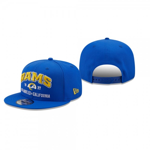 Los Angeles Rams Royal Stacked 9FIFTY Snapback Hat