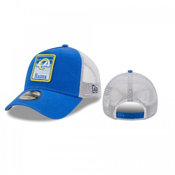 Los Angeles Rams Royal White Gradient Trucker 9FOR...