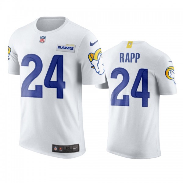 Men's Los Angeles Rams Taylor Rapp White Name &...