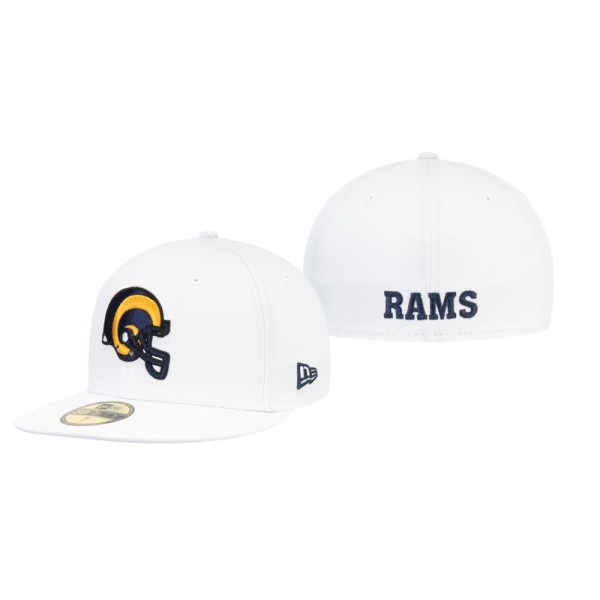 Los Angeles Rams White Omaha Historic 59FIFTY Fitt...