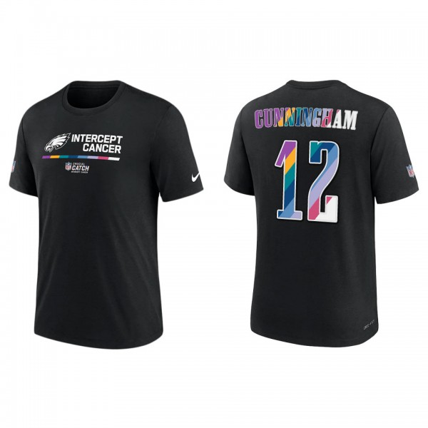 Randall Cunningham Philadelphia Eagles Black 2022 NFL Crucial Catch Performance T-Shirt