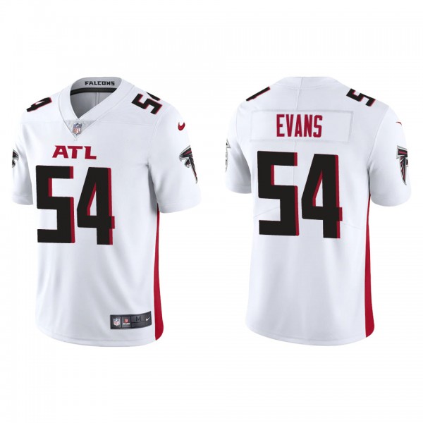 Men's Atlanta Falcons Rashaan Evans White Vapor Limited Jersey
