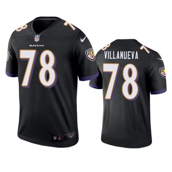 Baltimore Ravens Alejandro Villanueva Black Legend...