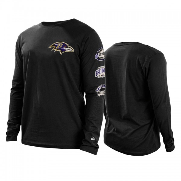 Baltimore Ravens Black Hype 2-Hit Long Sleeve T-Sh...