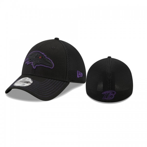 Baltimore Ravens Black Team Neo 39THIRTY Flex Hat