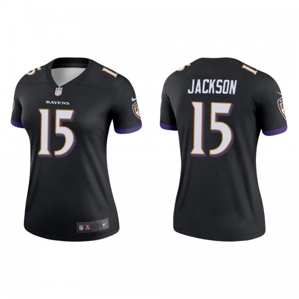 Women's Baltimore Ravens DeSean Jackson Black Lege...