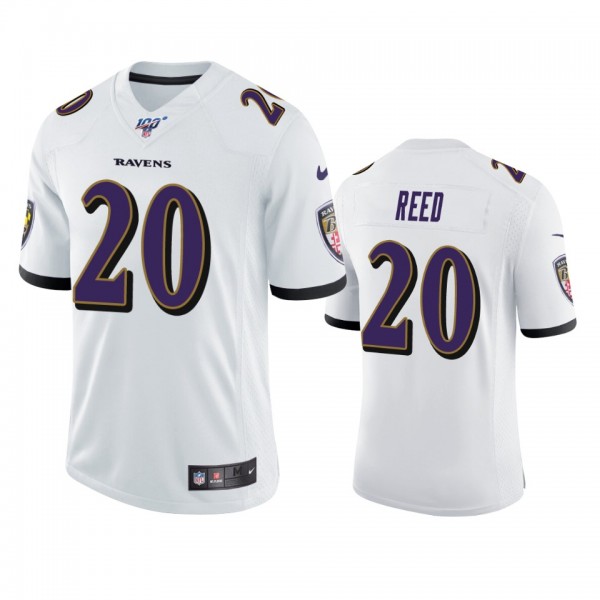 Baltimore Ravens Ed Reed White 100th Season Vapor ...