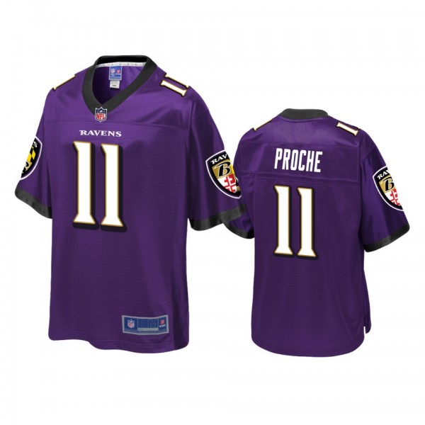 Baltimore Ravens James Proche Purple Pro Line Jers...