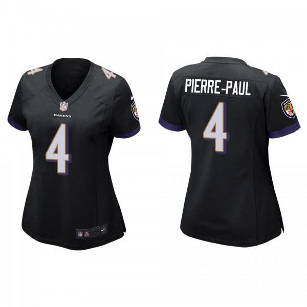 Women's Baltimore Ravens Jason Pierre-Paul Black G...