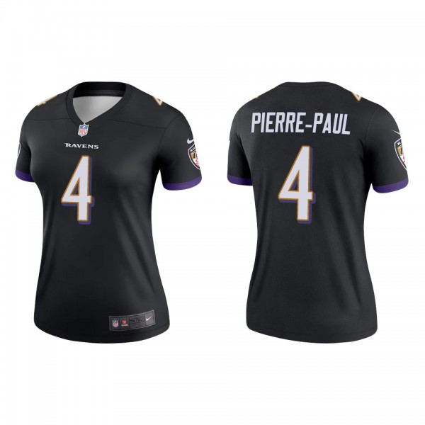 Women's Baltimore Ravens Jason Pierre-Paul Black L...