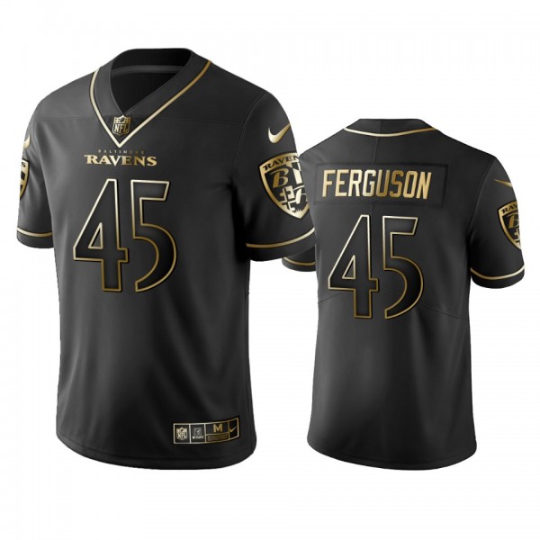 Jaylon Ferguson Ravens Black Golden Edition Vapor Limited Jersey