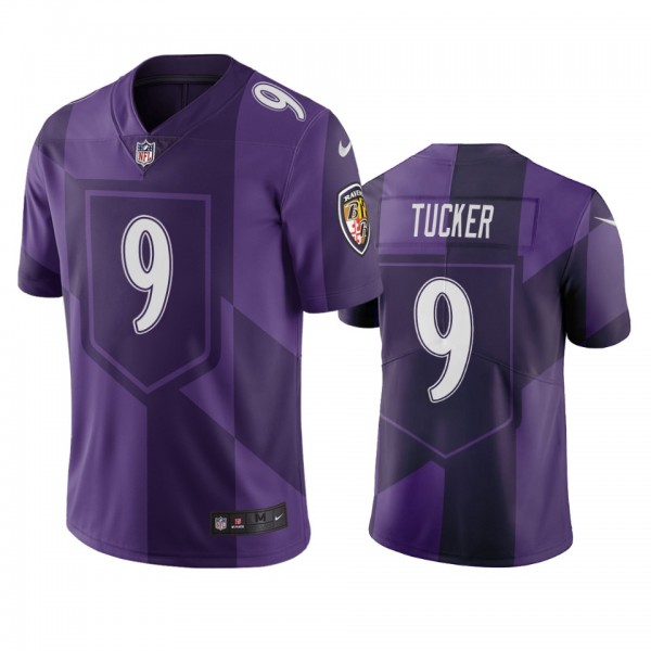 Baltimore Ravens Justin Tucker Purple City Edition Vapor Limited Jersey