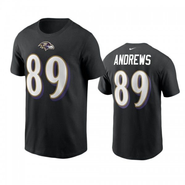 Men's Baltimore Ravens Mark Andrews Black Name &am...