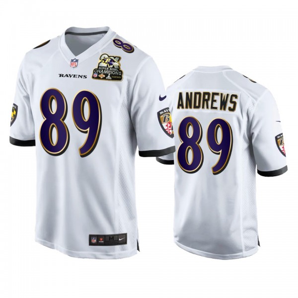 Baltimore Ravens Mark Andrews White 2X Super Bowl ...