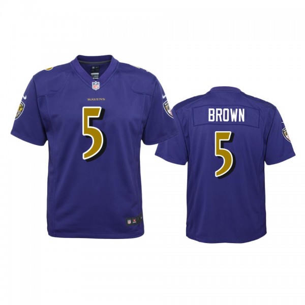 Baltimore Ravens Marquise Brown Purple Color Rush ...