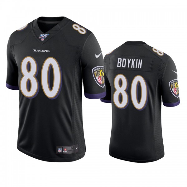 Baltimore Ravens Miles Boykin Black 100th Season V...