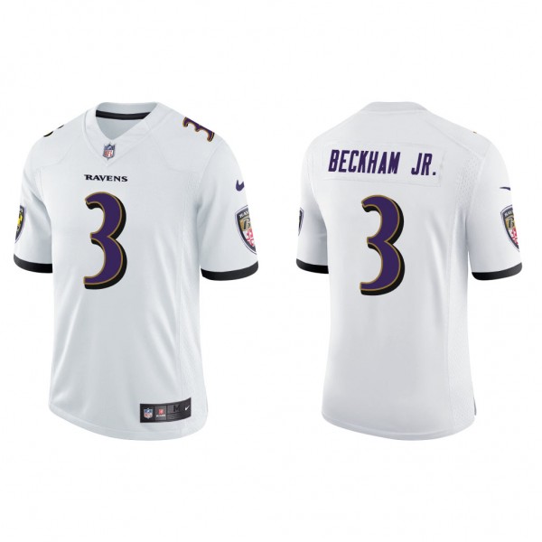 Men's Baltimore Ravens Odell Beckham Jr. White Vap...