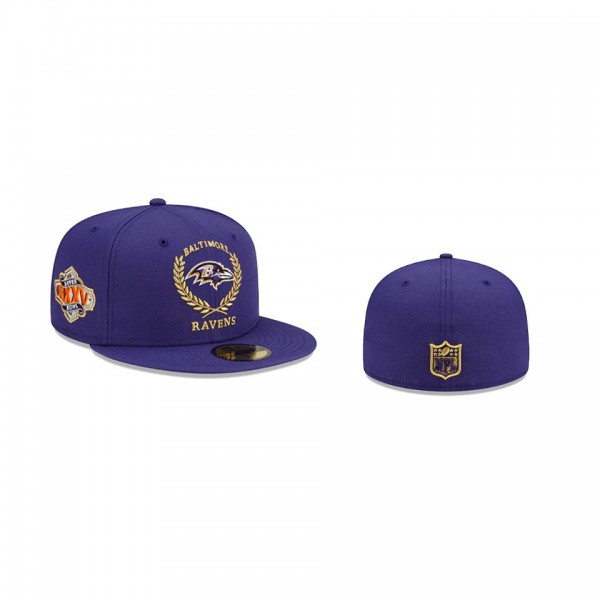 Baltimore Ravens Purple Gold Classic 59FIFTY Fitte...