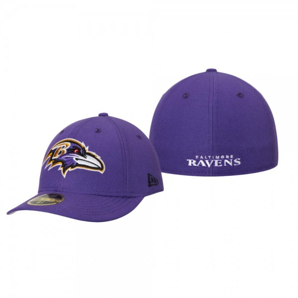 Baltimore Ravens Purple Omaha Low Profile 59FIFTY ...