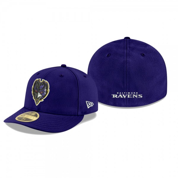 Baltimore Ravens Purple Omaha Low Profile 59FIFTY Team Hat
