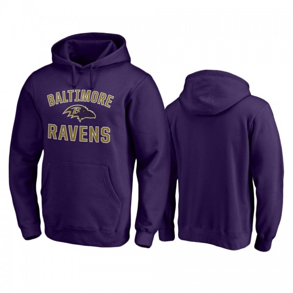 Baltimore Ravens Purple Victory Arch Pullover Hood...