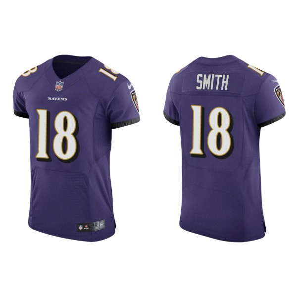 Men's Baltimore Ravens Roquan Smith Purple Vapor E...
