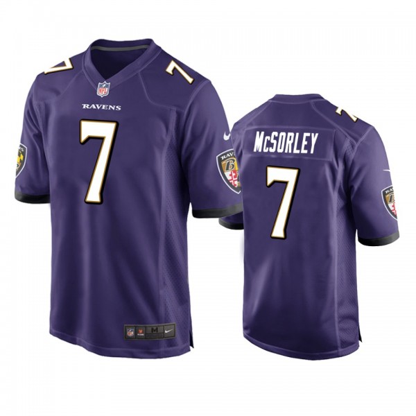 Baltimore Ravens Trace McSorley Purple Game Jersey