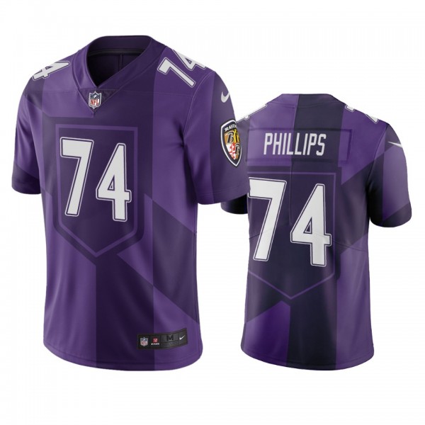 Baltimore Ravens Tyre Phillips Purple City Edition...