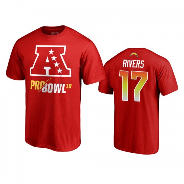 Los Angeles Chargers #17 Philip Rivers 2019 Pro Bowl Nike T-Shirt - Men's