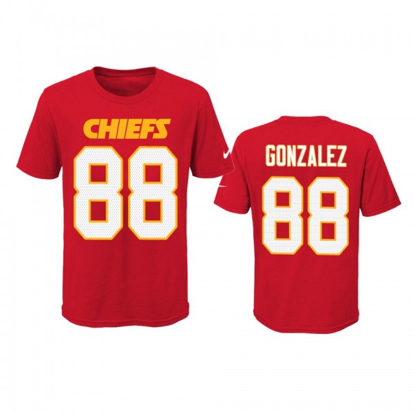 Chiefs #88 Tony Gonzalez Red Player Pride T-Shirt - Youth