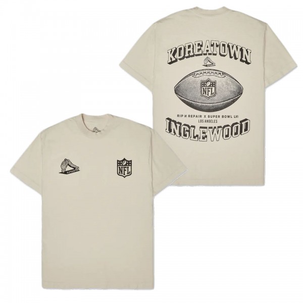 Men's RIP N RPR NFL Origins Cream Super Bowl LVI Lockup T-Shirt