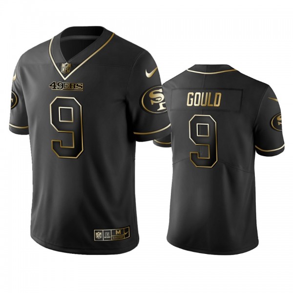 San Francisco 49ers Robbie Gould Black Golden Edition 2019 Vapor Untouchable Limited Jersey - Men's