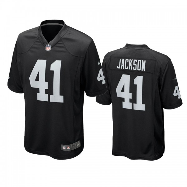 Las Vegas Raiders Robert Jackson Black Game Jersey