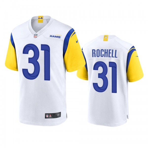 Los Angeles Rams Robert Rochell White Alternate Ga...